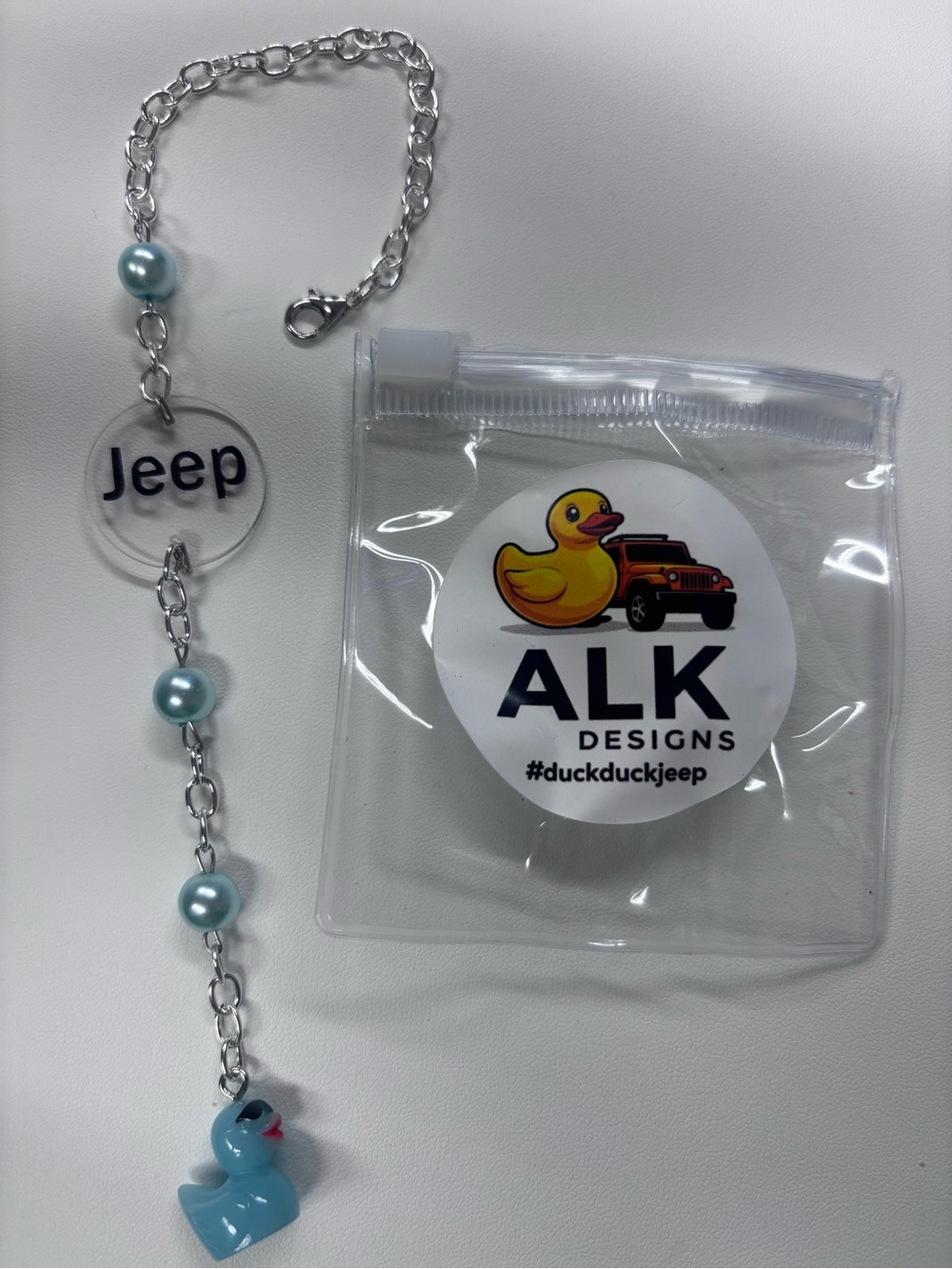 Jeep rearview mirror charm